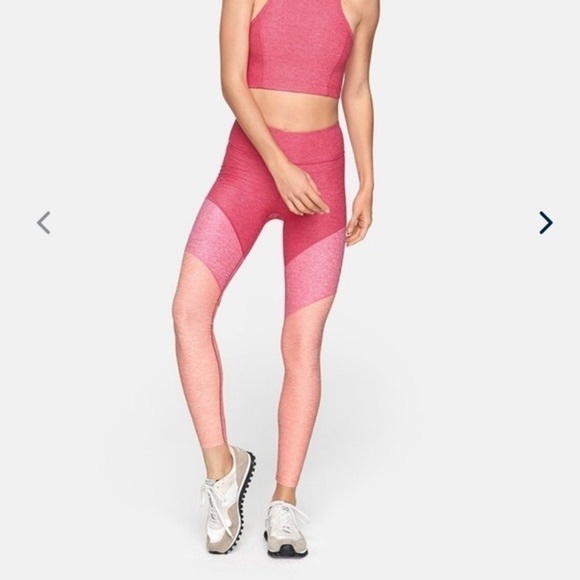 Outdoor Voices x CHAARG Springs 7/8 Leggings Flamingo/Rose/Clay Medium - Picture 3 of 8